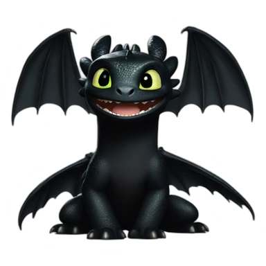 How to train your dragon toothless sticker
