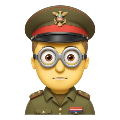minion russian soldier sticker