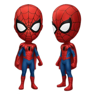 Spider Man qui fait un doigt d'honneur sticker