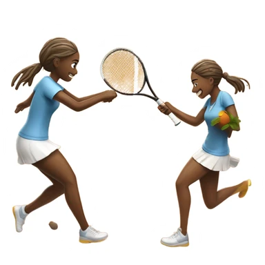 Playing tennis in the mud sticker