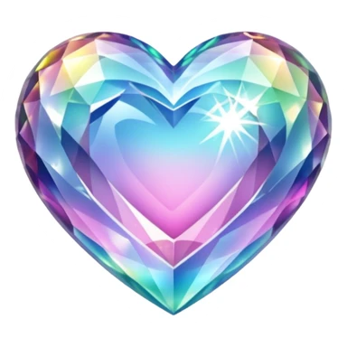 
Crystal heart, remove background sticker