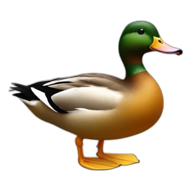 duck from side sticker
