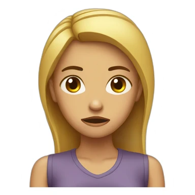 Girl frustrated with unemployment sticker