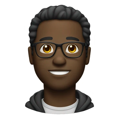 Black man with glass  sticker