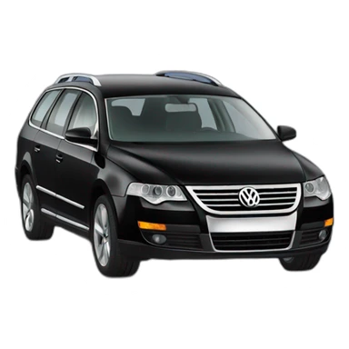 black volkswagen passat b6 variant sticker