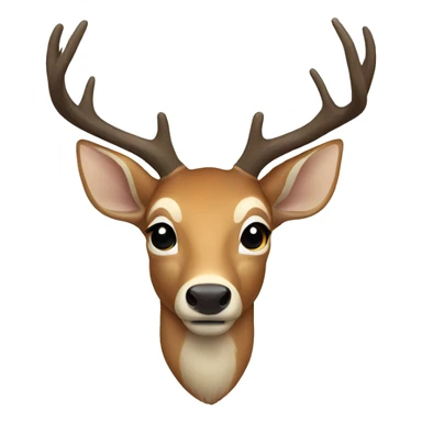 deer head sticker