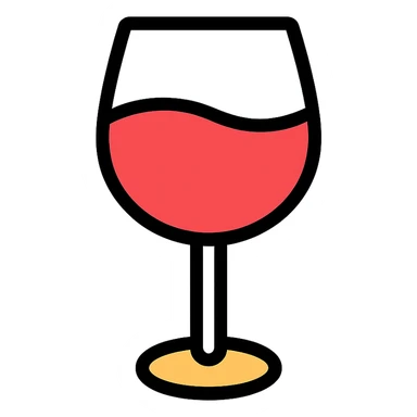 wine glass sticker