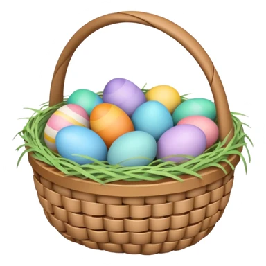 easter egg basket sticker