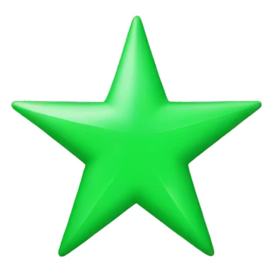 A green star sticker