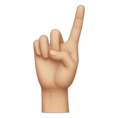 British sign language Alphabet B sticker