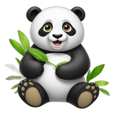 panda avec une fée sticker
