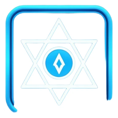 neon cyberpunk-themed icon representing making things sticker