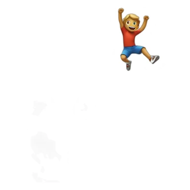 Jump of a clif sticker