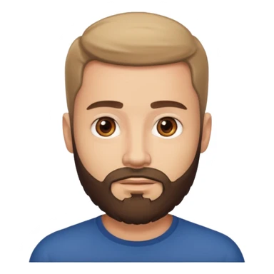 About me male handsome beard  sticker