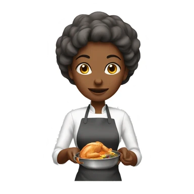 Wife cooking food sticker