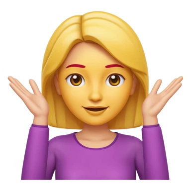 Apple-style 3D emoji of a cartoon woman with both hands placed at the sides of her forehead, as if pointing or highlighting the forehead area, cheerful and clear expression, colorful emoji style, no background. sticker
