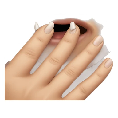 Biting fingernails  sticker