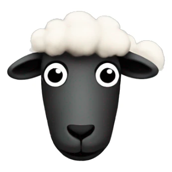 Wooly sheep saying Alpha sticker