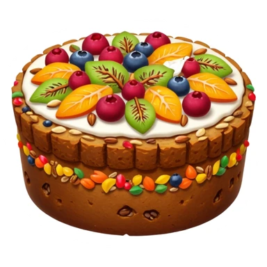 Fruitcake sticker