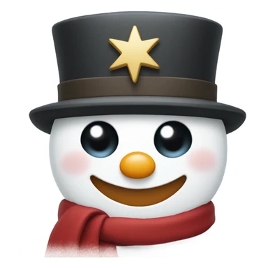 snowman with fez sticker