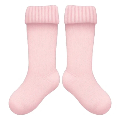 A pair of pale pink warm socks sticker