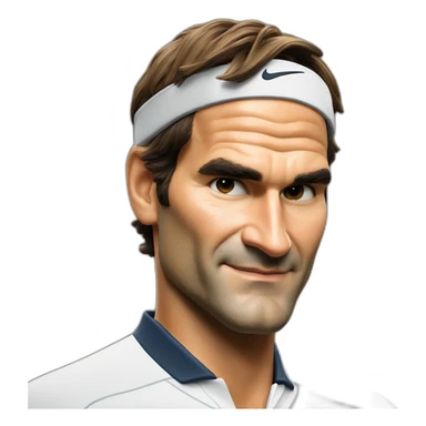 roger federer sticker