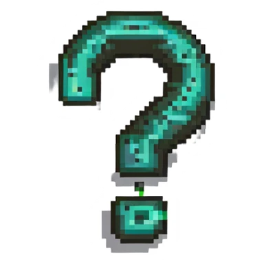 question mark logo sticker