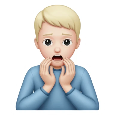 An person choking them self whit their own hands  sticker