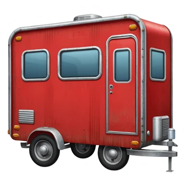 Tráiler rojo sticker