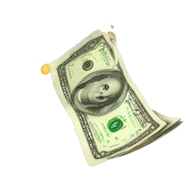 money falling sticker