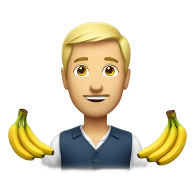 Man with banana  sticker