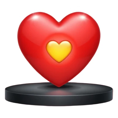 heart with K-pop stage and spotlights sticker