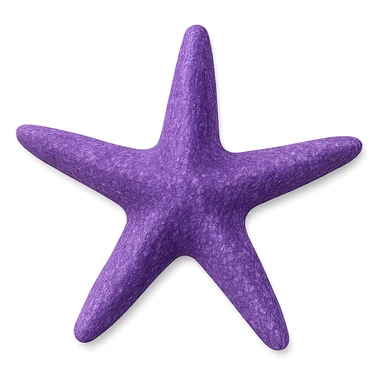 purple starfish sticker