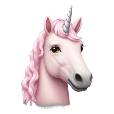 Light pink unicorn sticker