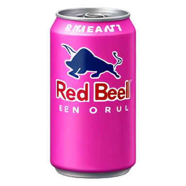 Pink redbull can sticker