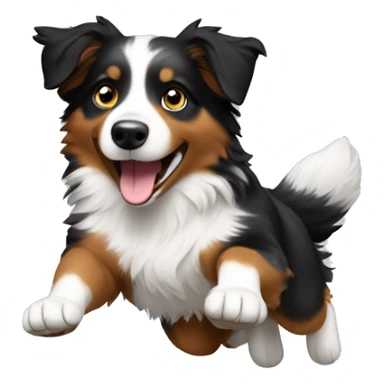 Australian shepherd jumping anvil sticker