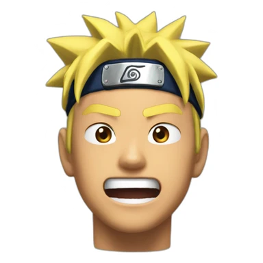 Naruto shouts nani sticker