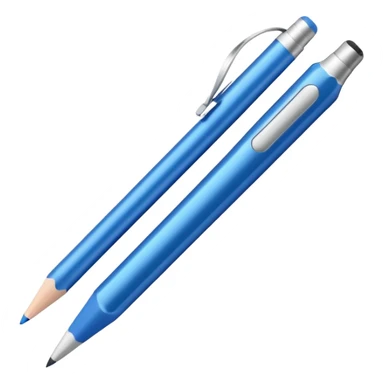 blue apple pencil sticker