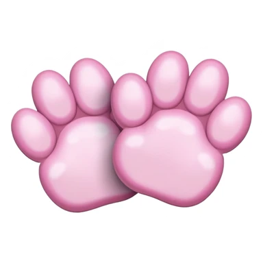 two puppy paws sticker