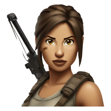 Lara croft sticker