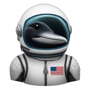 a minnesota loon with an astronaut helmet sticker