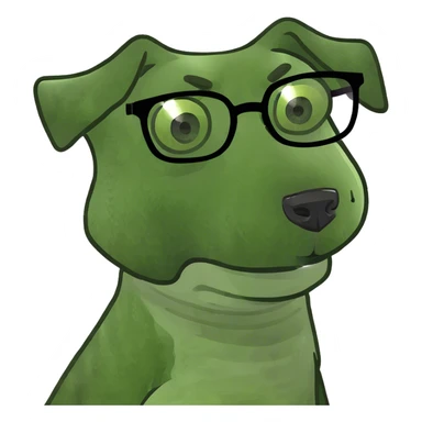 Dog looking at Netflix  sticker