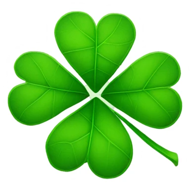 leaf clover that is ripped in half sticker