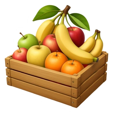 a fruit box and less fruits sticker