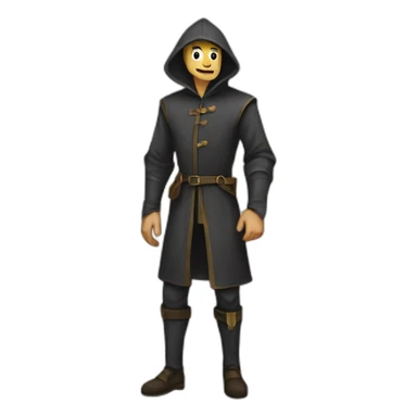 medieval evil spy switching clothes sticker