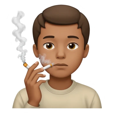 boy smoking sticker