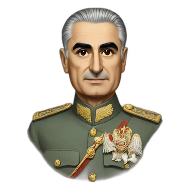 Mohammad reza shah pahlavi sticker