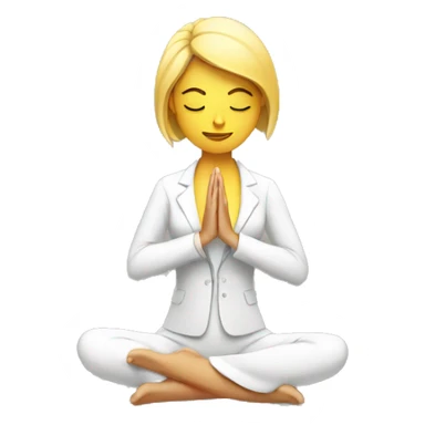 MEDITATING BUSINESS WOMAN sticker