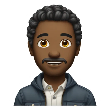 realistic portrait of man sticker