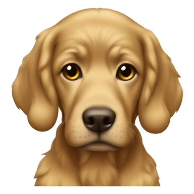 lighter colored golden double with brown eyes sticker